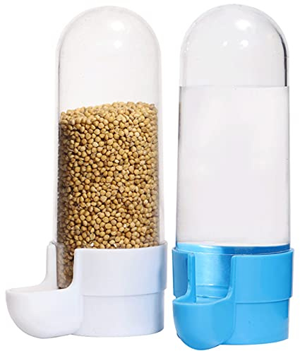 Mangeoire automatique pour oiseaux, distributeur d'eau, distributeur d'eau, distributeur d'eau pour perroquet, oiseaux, perruches, oiseaux, 2 pièces