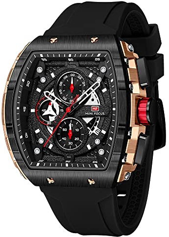 Watches for men Sports Wrist Watch with Silicon Band Quartz Men Watches