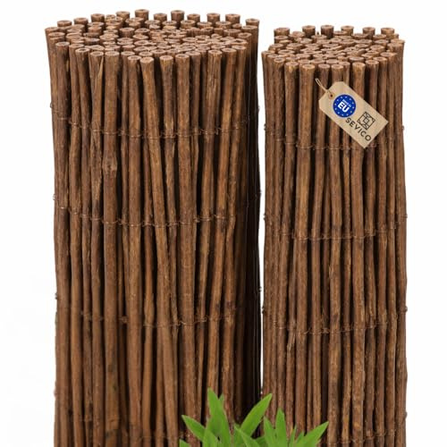 Sevico Weidenmatte Sichtschutzmatte in 10 Größen Weidenzaunmatte für Garten, Balkon und Terrasse Sichtschutz Zaun Balkonsichtschutz Sonnenschutz Indoor & Outdoor 160x300 cm