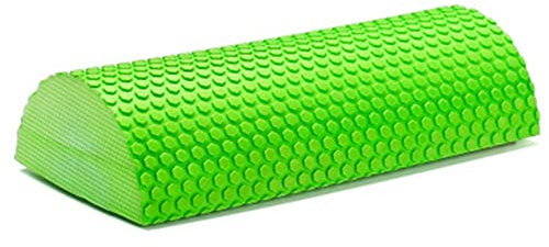 Halbrunde Schaumstoffrolle | Halbkreisformige Faszienrolle | Yoga Rolle | EVA Schaumschaft | Pilates Rolle Mit Massage Gleitpunkt, Schaumstoff-Halbrolle Massage Fitnessgerät