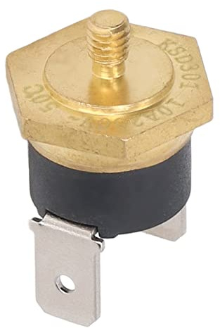 Ksd301 koppartermostat temperatur för gänga M4 250 V 5 st temperaturtermostat med huvud bimetallisk temperatur temperaturregulator