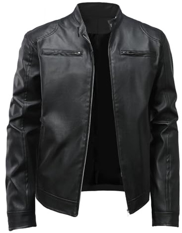 Veste Homme Cuir Blouson Hiver Moto Sherpa Punk Blousons Bombers Mi Saison Perfecto Manteau Long Legere Jacket Automne Homologué