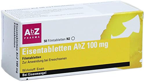 Eisentabletten AbZ 100 mg Filmtabletten
