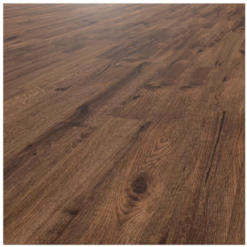 Klick Vinylboden Rigid SPC Landhausdiele Holzoptik - Klicksystem Hartvinyl mit Trittschalldämmung - schwimmende Verlegung - - 150 x 22,8 x 0,52 cm - 2,052 m² - 6 Dielen