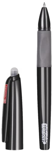 BRUNNEN, Remove, Gelschreiber, Radierbarer Gelschreiber für Schule/Universität/Büro, Alternative für Kugelschreiber & Tintenroller, Nachfüllbar, rutschfeste Griffzone (Schwarz glänzend)