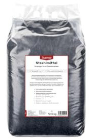 Ruemar Agent de sablage pour sablage en silicate d'aluminium | 12,5 kg de sable avec grain de 0,5-2,0 mm | Pour pistolet de sablage à air comprimé