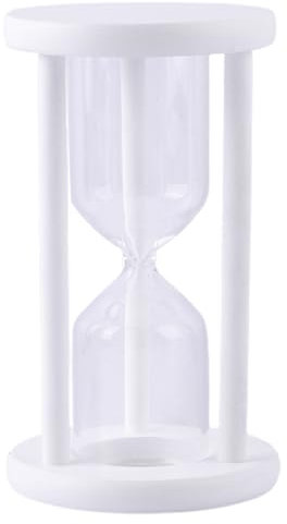 OSKOPWRC Decoración de Reloj de Arena vacío, Temporizador de Arena rellenable con Marco de Madera, Reloj de Arena autollenable, Adorno de Escritorio Vintage para Oficina en casa, Regalo de Cumplea