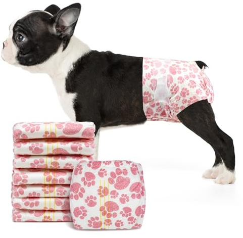 Dono Dog Nappies Female, 16 count Disposable Dog period Season Pants, Cat Nappies Female Super Absorbent, Leak-proof Puppy Nappy for Incontinence, Travel, Training, after Surgery, XS