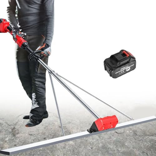 Vibratore per calcestruzzo Kit vibrante per massetto in calcestruzzo, kit vibrante per massetto in calcestruzzo, utensile per finitura del calcestruzzo da 1,5 m, righello livellatore per cal
