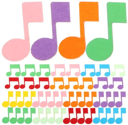 TOBBOMEY Coriandoli Musicali 200 Pezzi Ritagli di Carta per Decorazioni da Tavolo Note Musicali Sparse Forniture per Feste a Tema Musicale Adatti per Eventi Auto Bar e Club