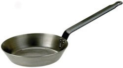Samuel Groves Black Iron Frying Pan Round Lyonnaise Pan, Heavy Quality Steel, UK Made (16)