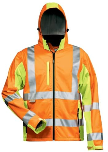 Elysee Warnschutz Softshelljacke HOSS, EN 20471 Klasse 3, für Beruf und Freizeit (XL)