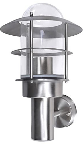 vidaXL LED Wandleuchte Lampe Edelstahl Außenwandleuchte Außenlampe Gartenbeleuchtung E27 NEU