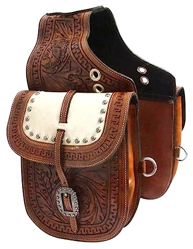 Borsa da sella in pelle con cinghie e fibbie in ottone/SS per cavalli/borsa da sella per cavalli/borsa da sella per cavallo ME-WSB-046