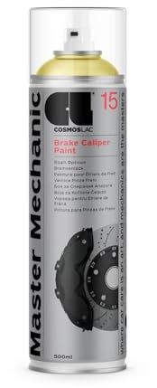 COSMOS LAC Spray Pintura Pinzas De Freno Amarillo 15B Master Mechanic 500 Ml