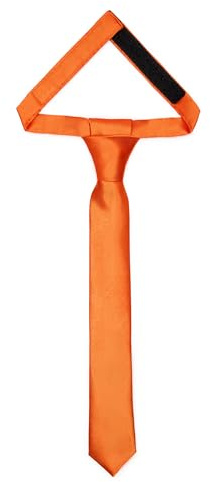 Laddheid barn slips för pojkar – elegant glänsande utseende, förbunden med ett kardborreband, perfekt för speciella tillfällen – snygg slipsstorlek 31 cm x 4 cm TKS