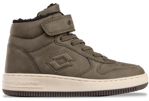 Lotto Sneaker Unisex per Bambini, Oliva, Nero, 32 EU