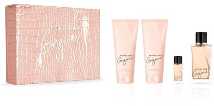 Michael Kors Gorgeous Natural Eau De Parfum Spray 4-Pieces Gift Set For Women