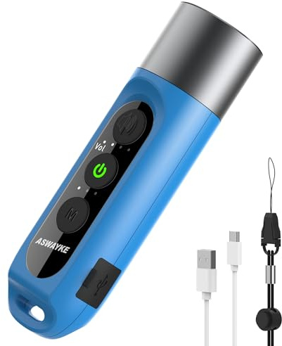 aswayke Electronic Whistle Highest IPX5 Maximum Sound 125db Battery 1000mAh Blue for Coaches Teacher, Sports Whistle