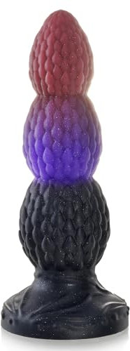 Gode Monstre,Godemichés 22cm avec 3 noeuds et une forte ventouse,Perles Anales Jouets Sexuels pour Femmes, Hommes