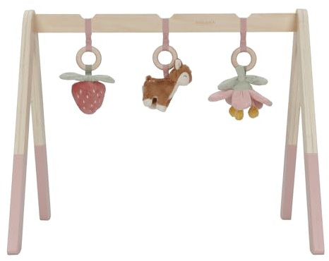 Little Dutch 9010 Holz Baby Gym Spieltrapez mit Stoff Anhängern - Fairy Garden