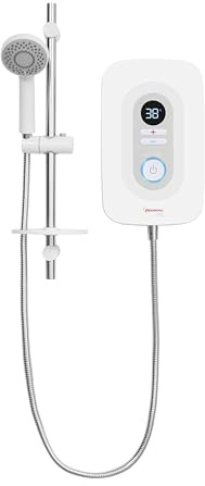 Redring Thermostatic Electric Shower, Accurate Temperature Control, SmartFit Technology, 8.5KW, White, 400000180