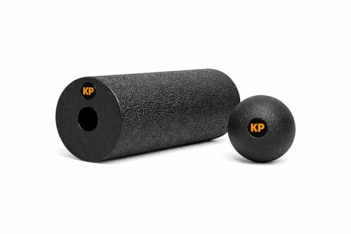 Rouleau de Massage + Balle Fascia – Dos & Lombaires – Programme Vidéo Guidé – Soulagement Douleurs Lombaires – Conçu par Kinésithérapeute