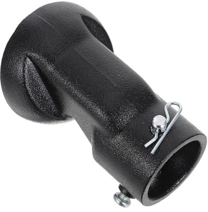 Toddmomy Soporte Mejorada de Inclinado Techo para Ventilador de Acero Negro Instalación Flexible y Seguridad Adaptable 45 Angulados para Techos