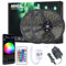 Ubanner 20M WiFi Wireless Smart Phone Controlled Led Strip Light Kit with CE Listed Power Supply Waterproof SMD 5050 300leds RGB Music LED Light Strip Work with Android, iOS and Alexa(Black Band)
