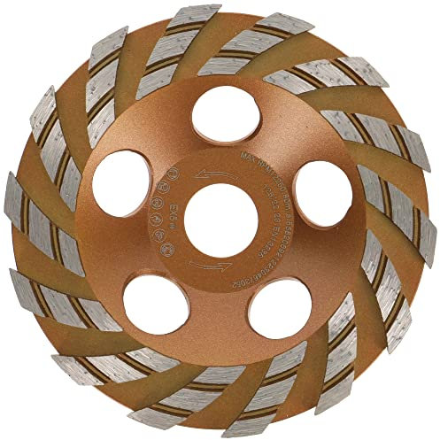 PRODIAMANT Disque abrasif diamanté TurboSpeed+ de qualité supérieure - 125 mm x 22,2 mm - Pour béton, maçonnerie, pierre