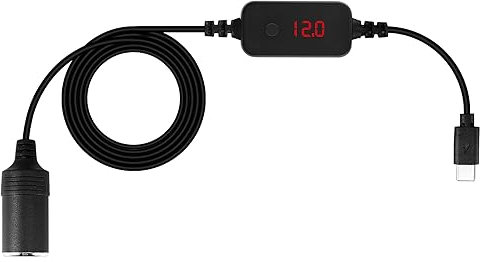 SinLoon USB-C-auf-Auto-Zigarettenanzünder-Kabel, integrierter PD-Decoy-Chip, Typ C auf 5 V, 9 V, 12 V, 15 V, 20 V, Auto-Zigarettenanzünder-Buchse, Adapter, Netzkabel, geeignet für Auto-DVR, GPS