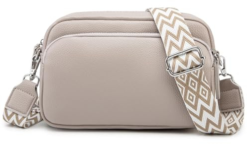 GUQTLUN Sac Bandoulière Femme Cuir Porté épaule Petit Moderne Sacoche Main Large
