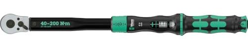 Wera 05075692001 Click-Torque Lock C 3 Drehmomentschlüssel, einstellbar, Umschaltknarre, Torque Lock Funktion, 40-200 Nm, 1/2 x 40-200 Nm