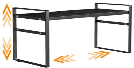 Expandable Cabinet Shelf Organizer Riser for Kitchen Pantry Cupboard Under Sink Countertop,kitchen cabinet shelf
