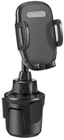 PAMINGONO Supporto Telefono Auto per Portabicchiere Montaggio Rapido e Sicuro Materiale Robusto Compatibile con Vari Modelli Design Ergonomico per Guida Sicura