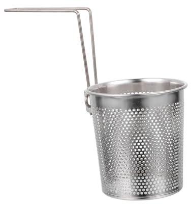 FELTECHELECTR Stainless Steel Noodle Sieve and Water Draining Basket with Detachable Handle Foldable Kitchen Strainer for Pasta Cooking and Household Use