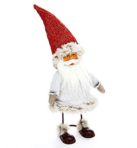 Féérie Lights & Christmas Décoration de Noël Comptoir Père Noël - H. 35 cm - Rouge