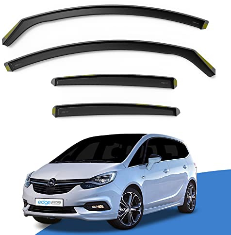 EdgeVisors Wind Deflectors for Vauxhall Zafira Tourer C 5 Door MPV 4pc | 4pc Set, In-Channel Rain Guards & Accessories