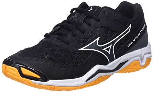Mizuno Wave Phantom 3, Zapatillas Hombre, Negro Blanco Zinnia, 37.5 EU