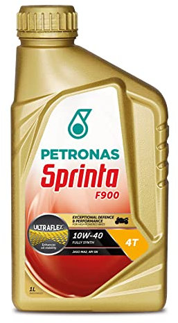 Petronas Sprinta Olio Motore 4T 100% Sintetico 4 Tempi F900 10W-40 - Confezione da 1 Litro