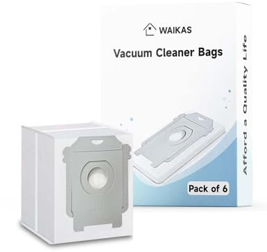 WAIKAS Bolsas de vacío, 2 paquetes de bolsas no tejidas, compatibles con iRobot Roomba Bags i, s y j Series, repuesto para iRobot Roomba i1+, i3+(3550), i4+, i6+, i7+, i7Plus, j7+(7550),