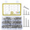 420 Pcs Self Tapping Stainless Steel Screws, Self Drilling Cross Pan Head Screws, Wood Screws with Drill Tails for Metal Sheets Roofing Woodwork Repair - M4.2*(13/19/25/32/38/50)
