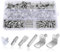 Kit Pasadores Estante, Gabinete Soporte Pinzas 160 Piezas / 6 Estilos, Chapado en Níquel Baldas para Muebles de Armario Clavijas Herrajes Cocina Estantes Metal Niquelado