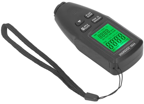 SIXRUN 0 to 2000UM Paint Thickness Meter Gauge High Precision Coating Depth Tester for Vehicle Home Renovation Coating Depth Gauge Tester