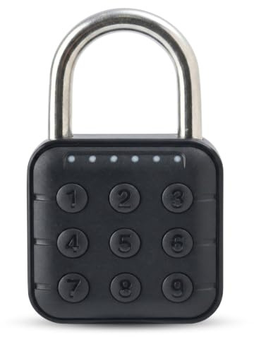 6-siffrigt Lösenordslås fingerprint padlock for locker Digitalt Hänglås, Elektroniskt Kombinationslås IP67 Vattentätt Hänglås för Bagageskåp Gym och Skolskåp digital padlock Kłódki na szyfr