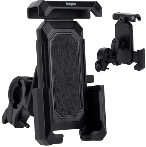 DENGOOR - Porta Telefono Bici Rotazione 360° Supporto Universale Regolabile da 4,5 a 7