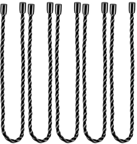 FNANJWQ 5 Pcs 12 Silicone Cable Ties Reusable Steel-core Rubber Twist Ties Bendable Cable Tie for Bundling and Organizing, Bendable Holder Strap for Indoor and Out All Purpose