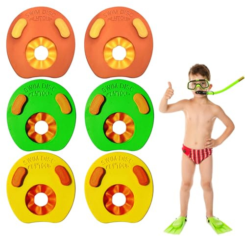 Swim Arm Bands - 6 EVA Foam Arm for Kids, Progressive Swim Training Discs for Beginners, Aquatic Cuffs for Water Fitness Exercise & Workout, Puncture-Proof