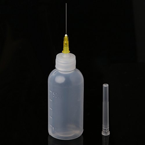 Ocobudbxw 50ml Dispenser Bottle for Rosin Solder Soldering Liquid Flux with 1 Needle