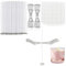 com-four® Kerzendocht Set für 120 Kerzen – 12 cm Lange Dochte zum Kerzen selber Machen, DIY Kerzen, Kerzendochte für Sojawachs, Paraffin oder Bienenwachskerzen (242 Teile - Zubehör Set)